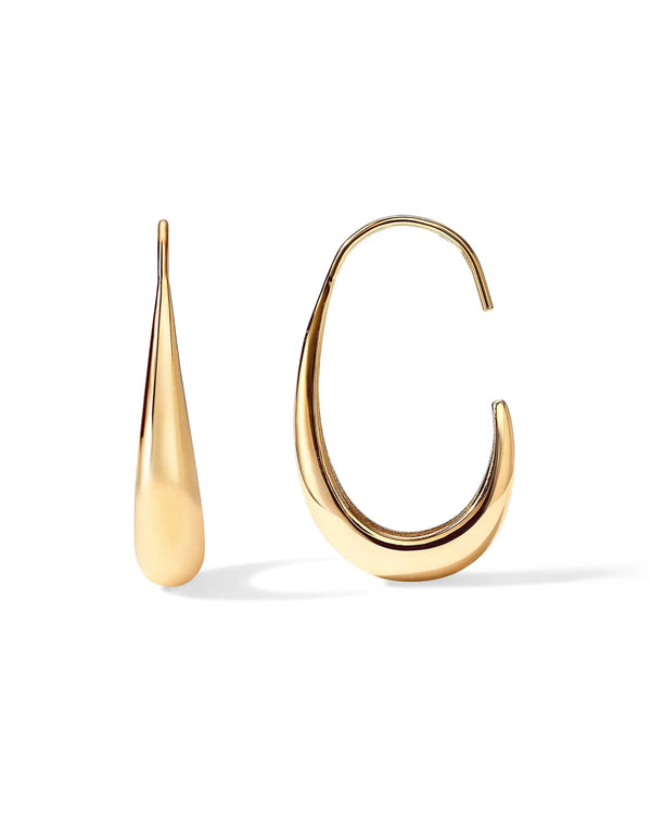 Boucles d'oreilles en forme de goutte avec tiges en argent sterling