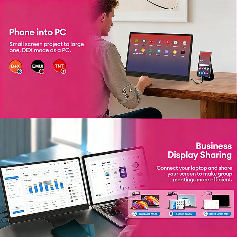 15.6" FHD Portable Monitor with IPS Display