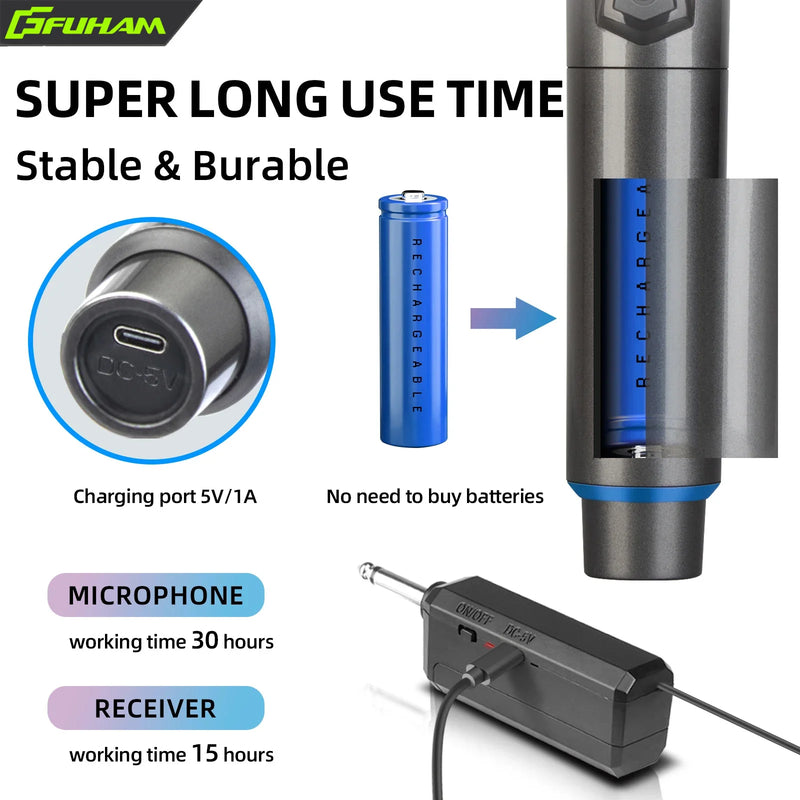 Rechargeable Wireless Handheld Microphone
