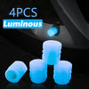 Glow-in-the-Dark Valve Caps for Car, Motorcycle & Bicycle Wheels (Set of 20)