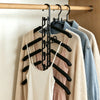Space-Saving Layered Hangers with Non-Slip Coating