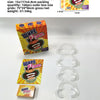 Box of Wipe Pom party guessing cards and plastic mouth pieces for a game