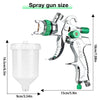 HVLP Gravity Feed Spray Gun Kit with Nozzles & Air Regulator