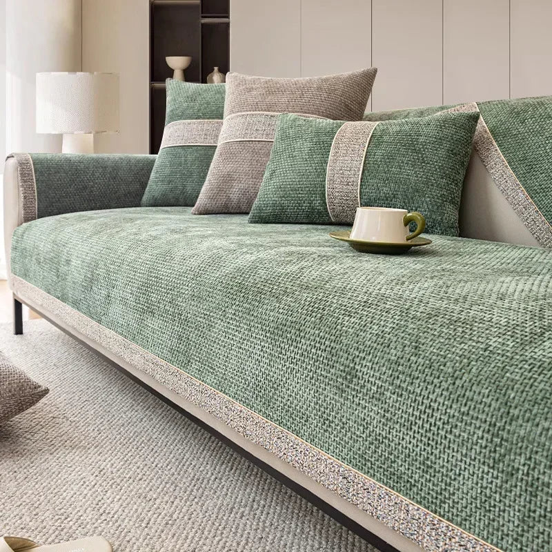 Non-Slip Dustproof Cotton-Linen Sofa Cover