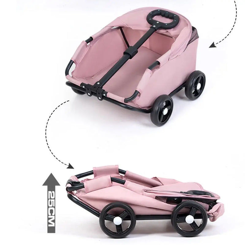 Carriola Plegable para Mascotas con Dosel Solar