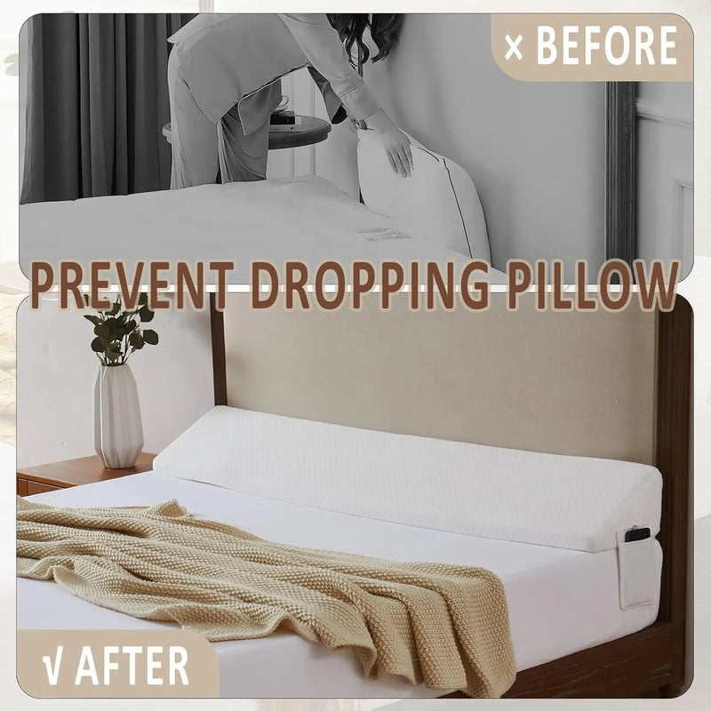Adjustable Bed Wedge Pillow for Spinal Alignment & Snoring Relief