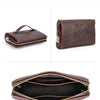 Men's Full-Grain Leather Clutch with Password Lock