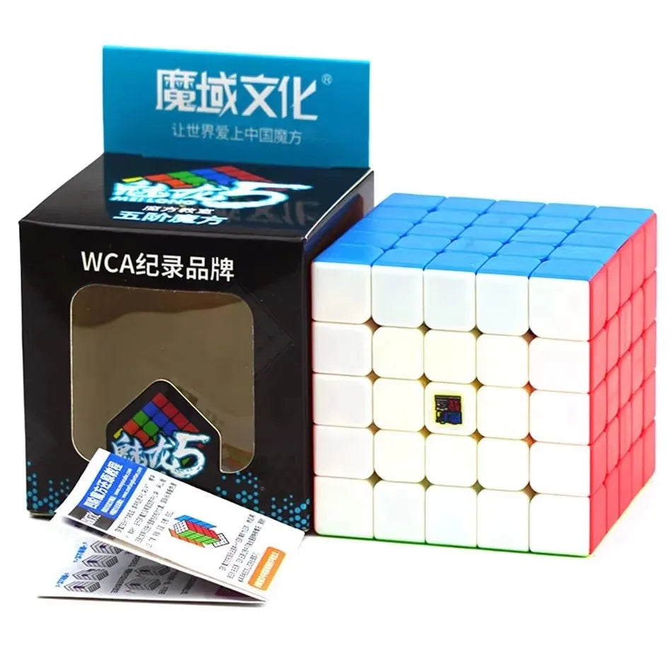 A box of WCA memory cubes with a visible cube and instruction sheet.