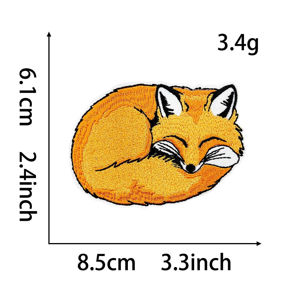 Embroidered Animal Iron-On Patches for DIY Crafting & Clothing Repair