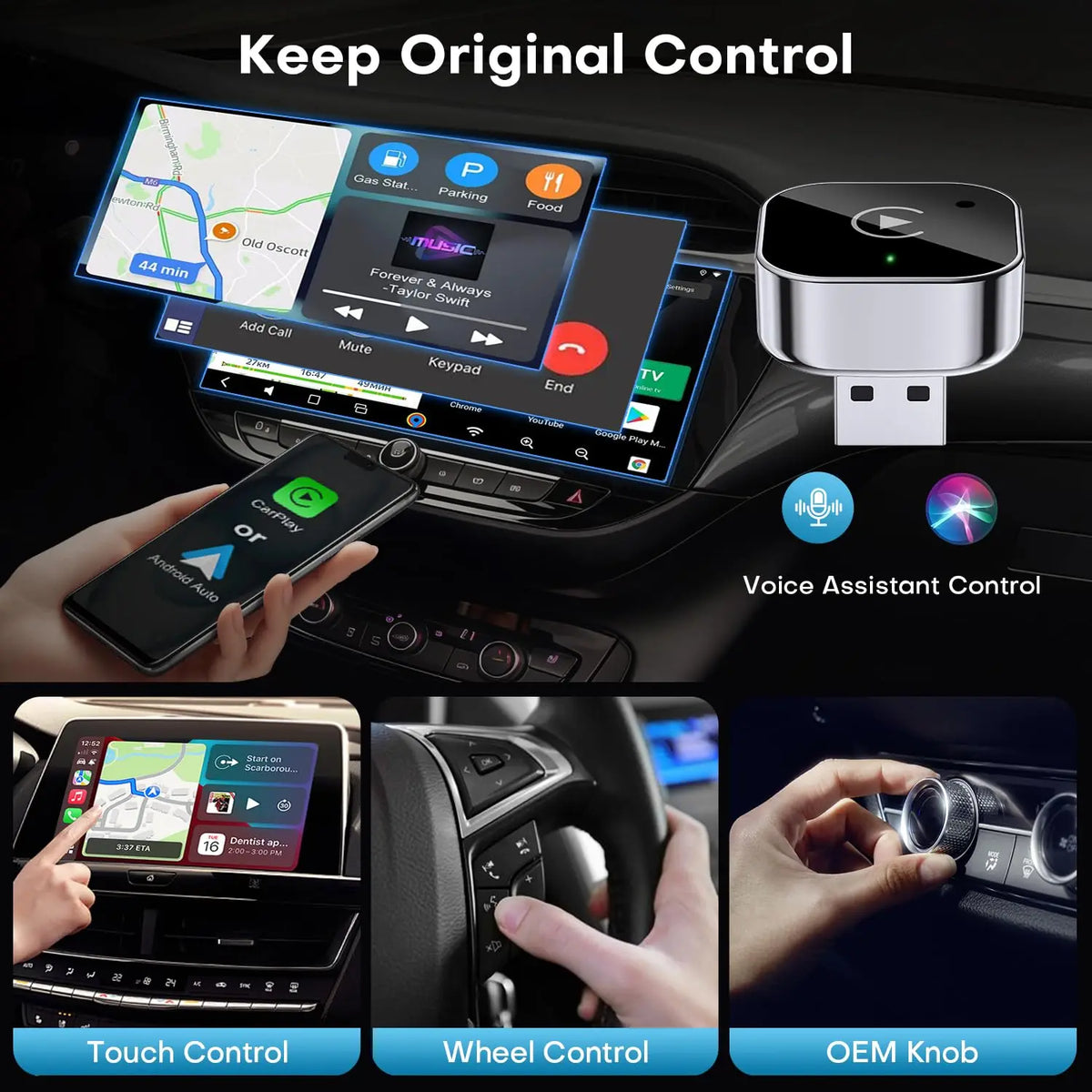 Wireless CarPlay & Android Auto Adapter