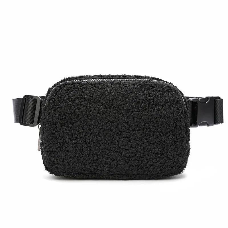 Cozy Fleece Crossbody Belt Bag
