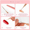 Kit de pinceaux professionnel pour l'art du nail art (5-en-1)