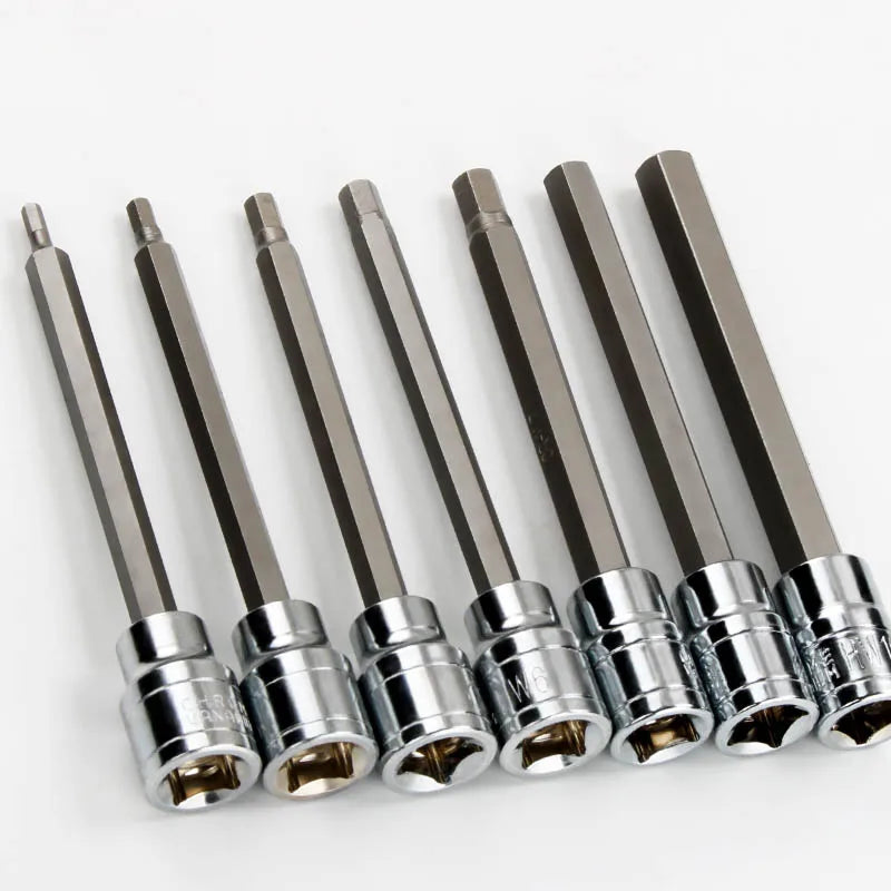 7-Piece Hex Bit Socket Set with 3/8" Square Drive