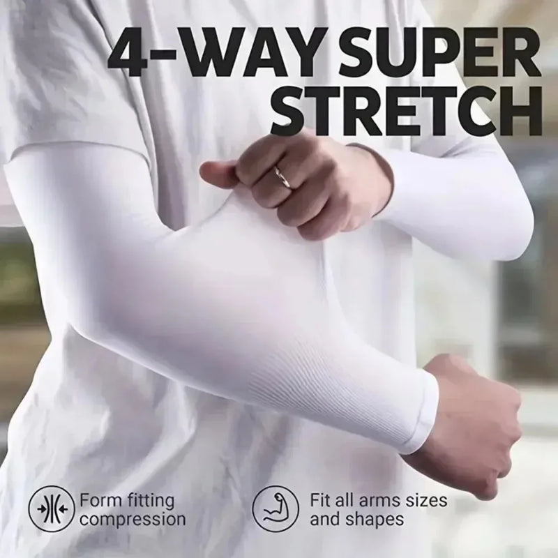 UV Protection Sun Sleeves - Breathable Arm Covers for Outdoor Activities