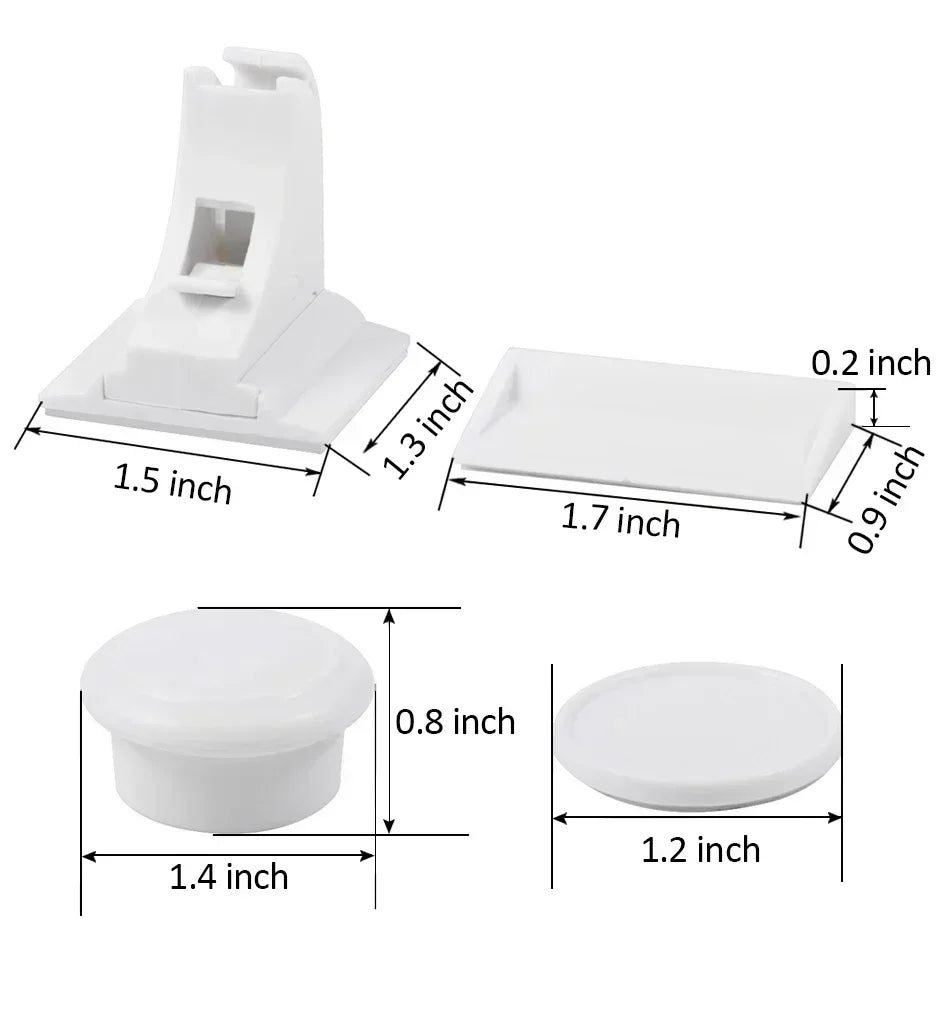 Magnetic Child Safety Cabinet Locks (Set of 2)