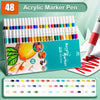 Acrylic Paint Markers Set with Fine Tip – Waterproof & Permanent for Art and DIY