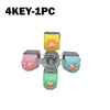 LED Light-Up Keyboard Keychain Fidget Toy