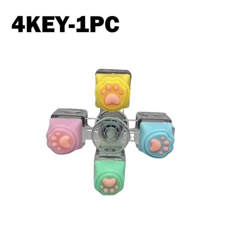 LED Light-Up Keyboard Keychain Fidget Toy