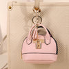 Mini Leather-Look Coin Purse with Keychain