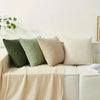 Modern Corduroy Cushion Covers with Hidden Zipper