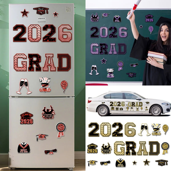 Graduation Car Magnets - Set of 20