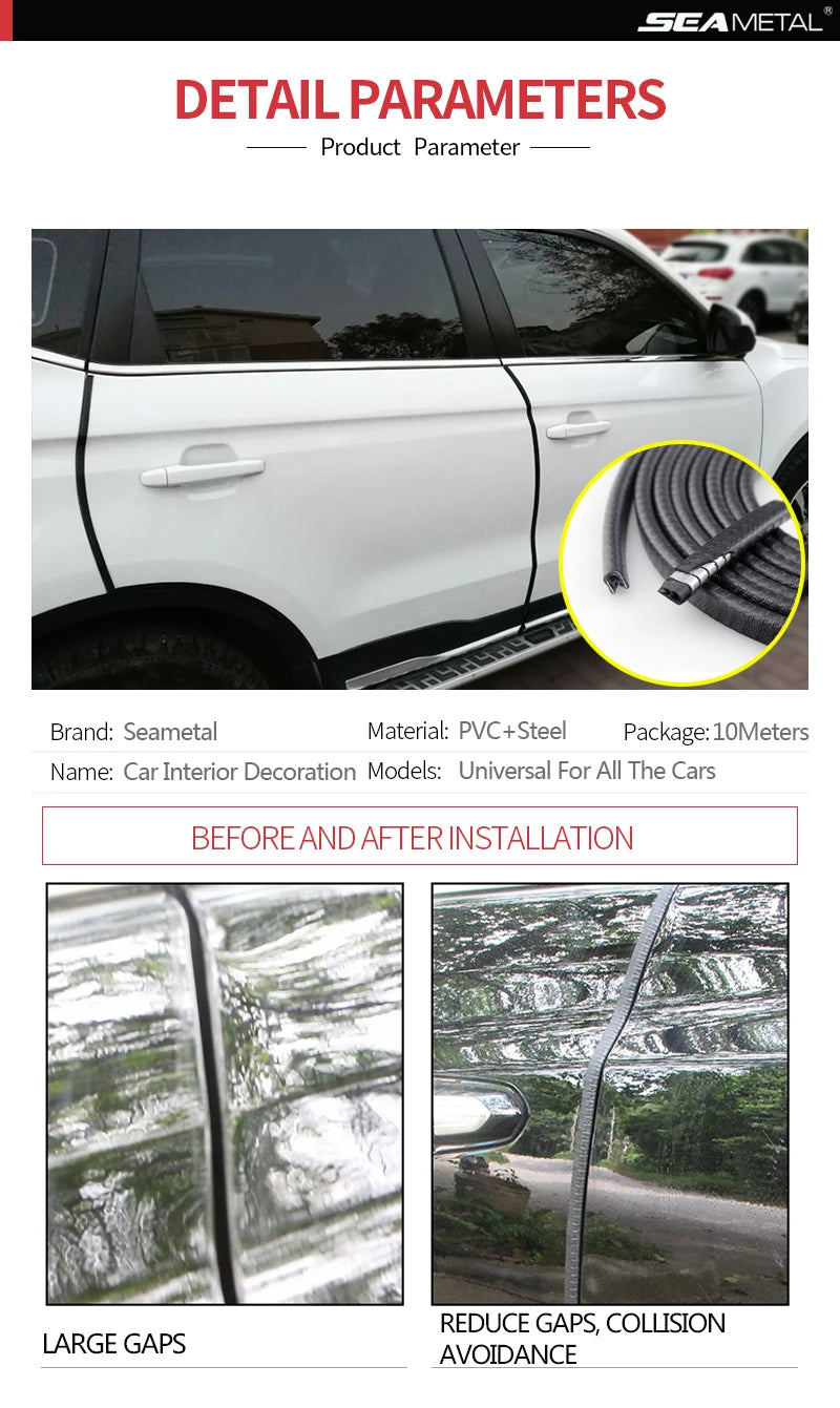 Universal Car Door Edge Protector Strip
