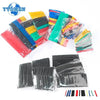 A multipack of various colored heat shrink tubing for wire insulation and protection, including black, red, yellow, blue, and