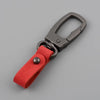 Handcrafted Leather Keychain with Zinc Alloy Ring