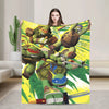 TMNT Graphic Flannel Throw Blanket