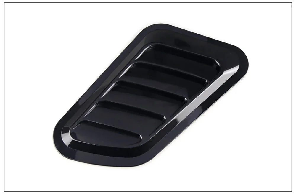 Carbon Fiber Style Car Hood Scoop Vent Covers (Pair)