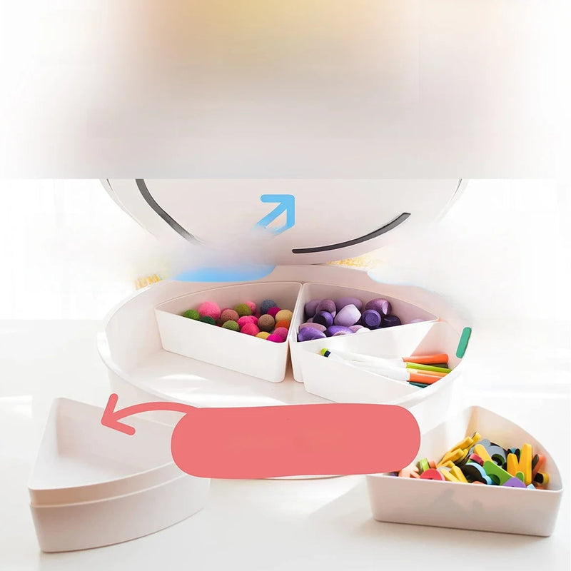 Partitioned Sensory Play Bin for Toddlers