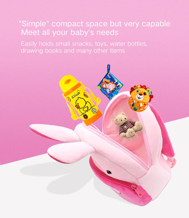 Adorable Animal Plush Backpack for Toddlers