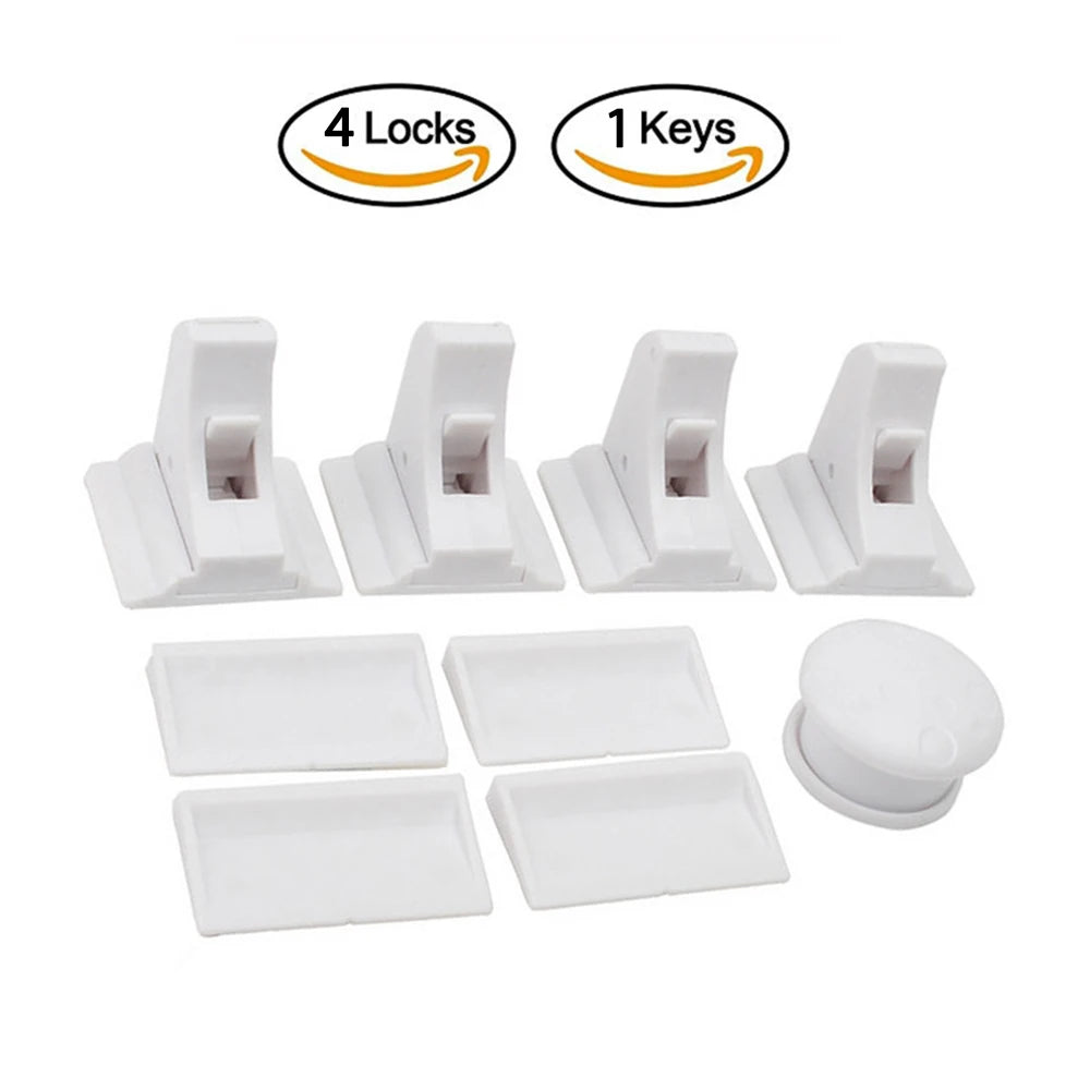 Magnetic Child Safety Cabinet Lock with Key