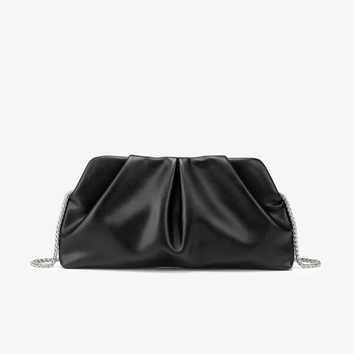 Elegant Chain Shoulder Bag with Crystal Accents