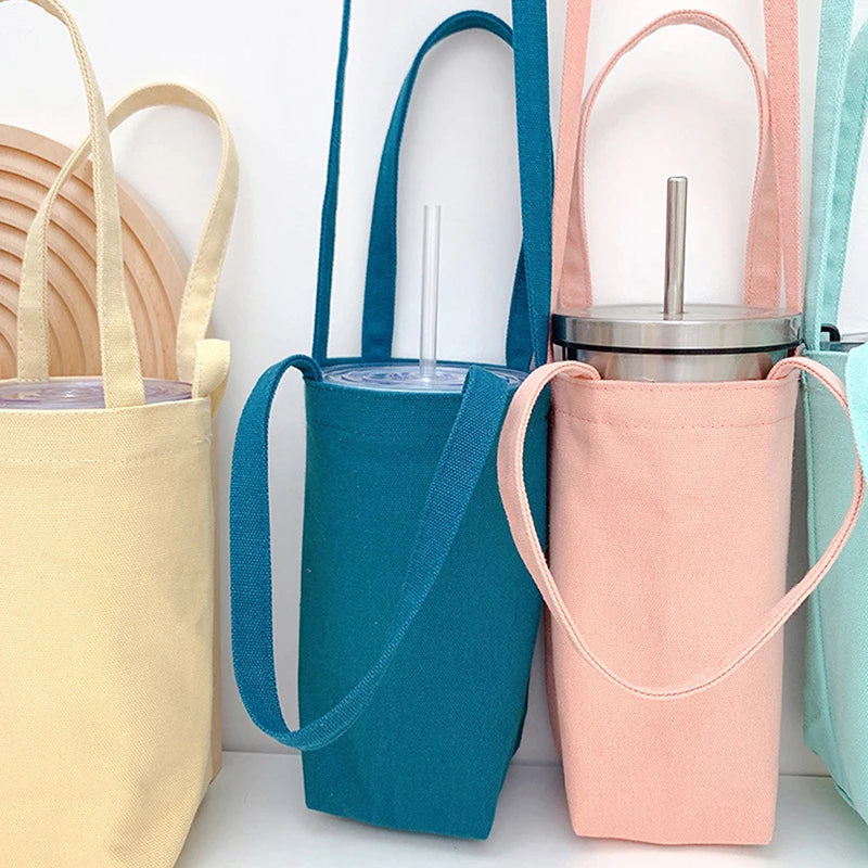 Sac bandoulière en toile pour gourde portable