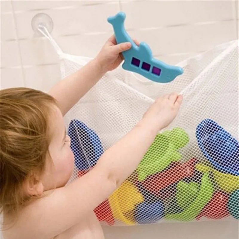 Kids' Bathroom Mesh Toy Organizer Basket