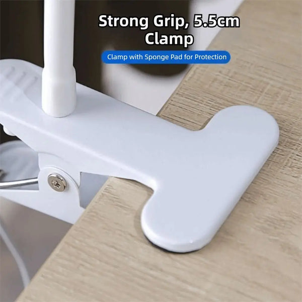 Adjustable LED Desk Lamp with Clamp