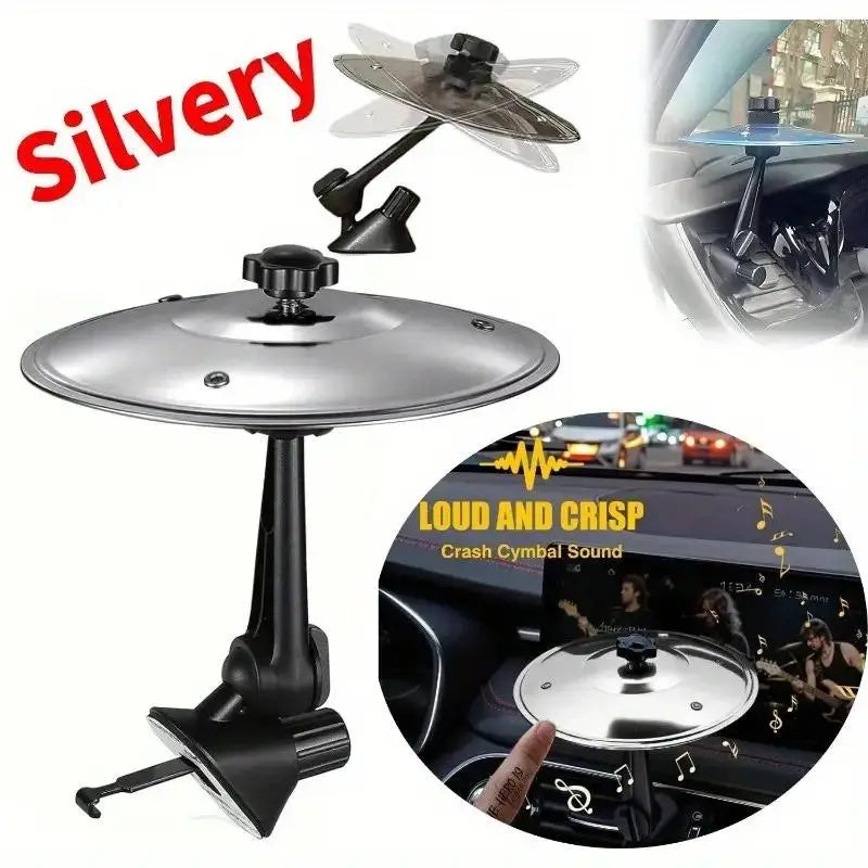 Car Crash Cymbal Air Vent Mini Drum – Hand Percussion Musical Instrument for Car Interior
