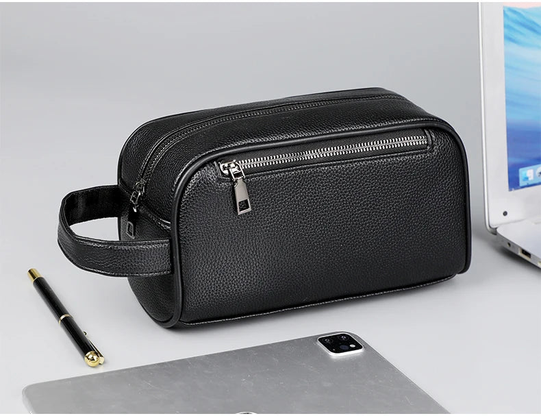 Men's PU Leather Casual Crossbody Clutch Bag