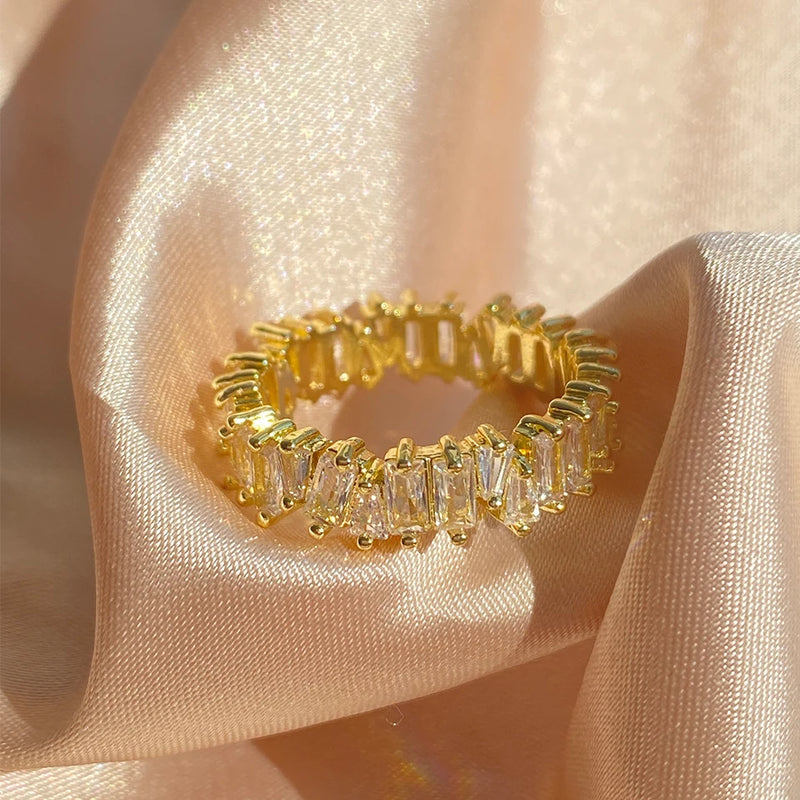 Classic Baguette Cubic Zirconia Ring