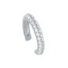 Sterling Silver Cross Ear Cuff with Zircon