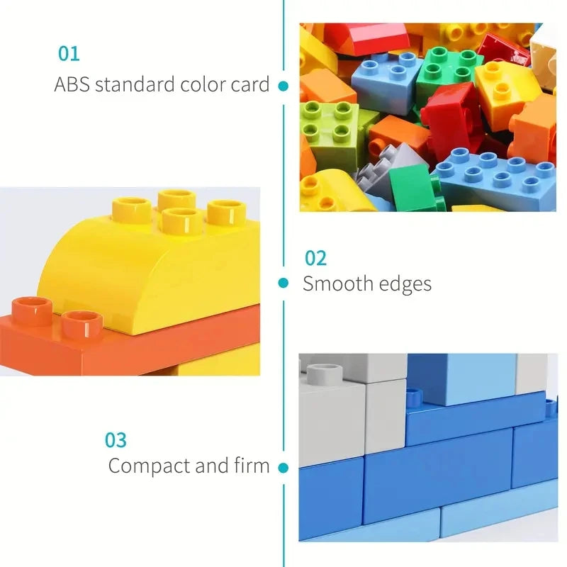 Creative Building Blocks Set - 200 Pieces with Base Plate