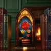 Acrylic Rose Gothic Arch Bookend for Bookshelf Decor