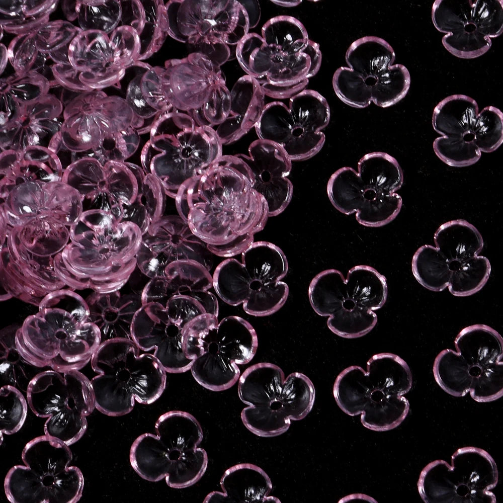 Floral Resin Bead Caps for Jewelry Making