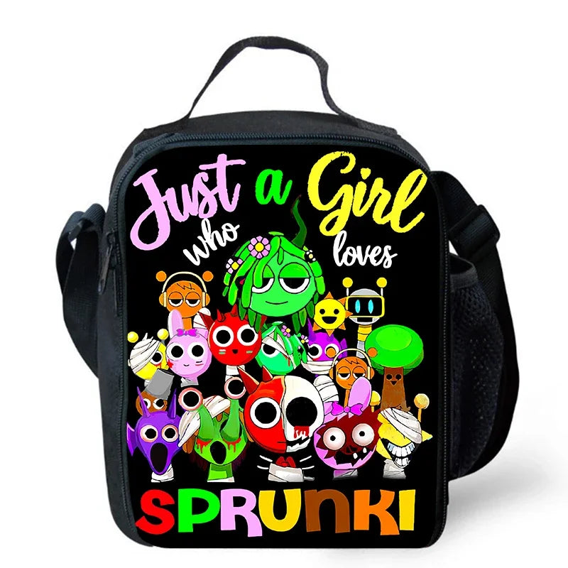 Cartable Enfant Cartoon Sprunki avec Pochette Avant