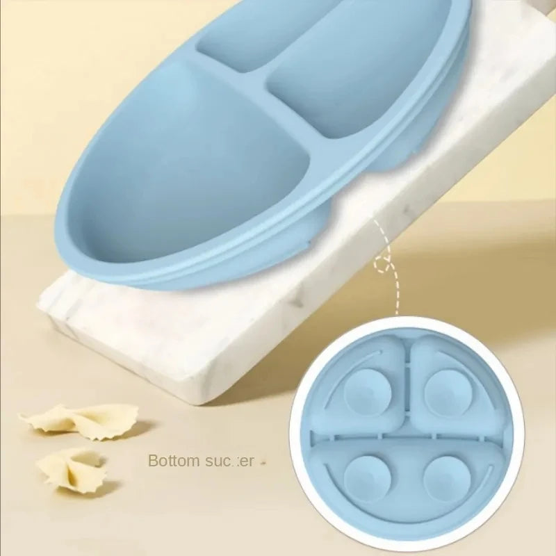 Baby Silicone Suction Plate and Utensil Set