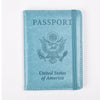 RFID-Blocking PU Leather Passport Holder with 3D Embossed Design