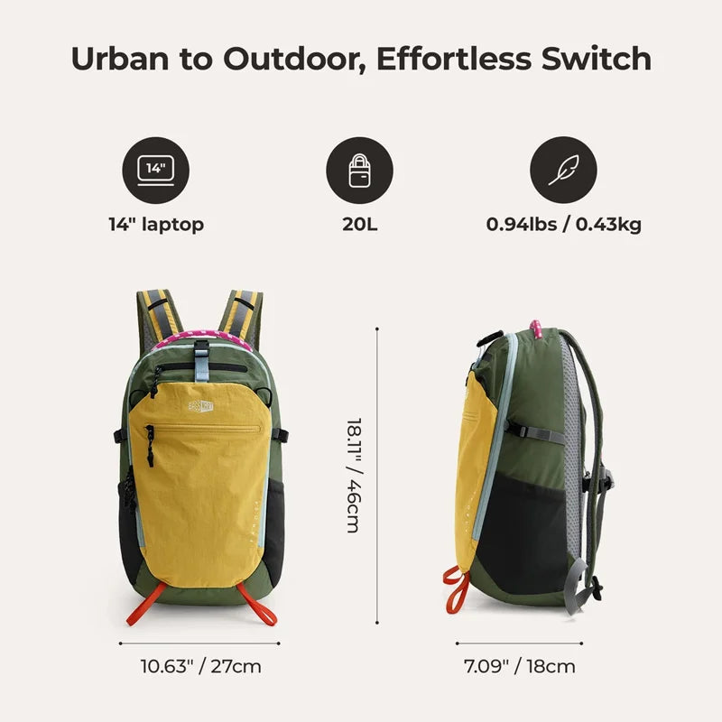 FARO 20L Ultra-Light Water-Resistant Laptop Backpack