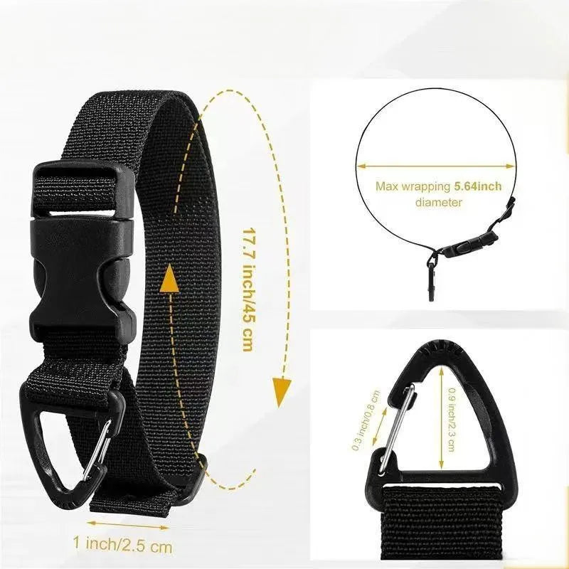 Heavy-Duty Adjustable Cord Organizer with 3-Axis Buckle