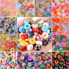 Mixed Rainbow Resin Spacer Beads for Jewelry Making